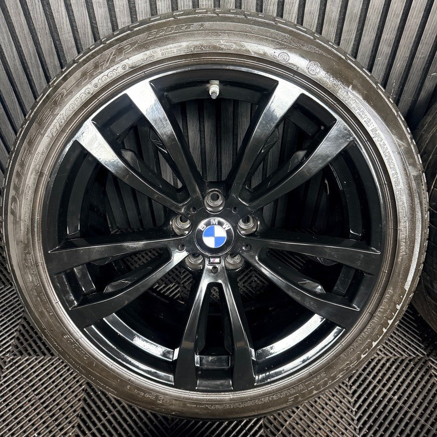 20'' BMW X5 F15 X6 F16 469 Black M Sport Alloy Wheels Tyres Alloys Genuine