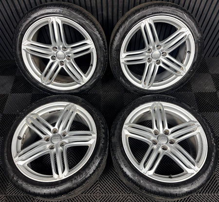19'' Audi Q3 S Line 5 Triple Segment Wheels Tyres Alloys 8U0601025AC Genuine