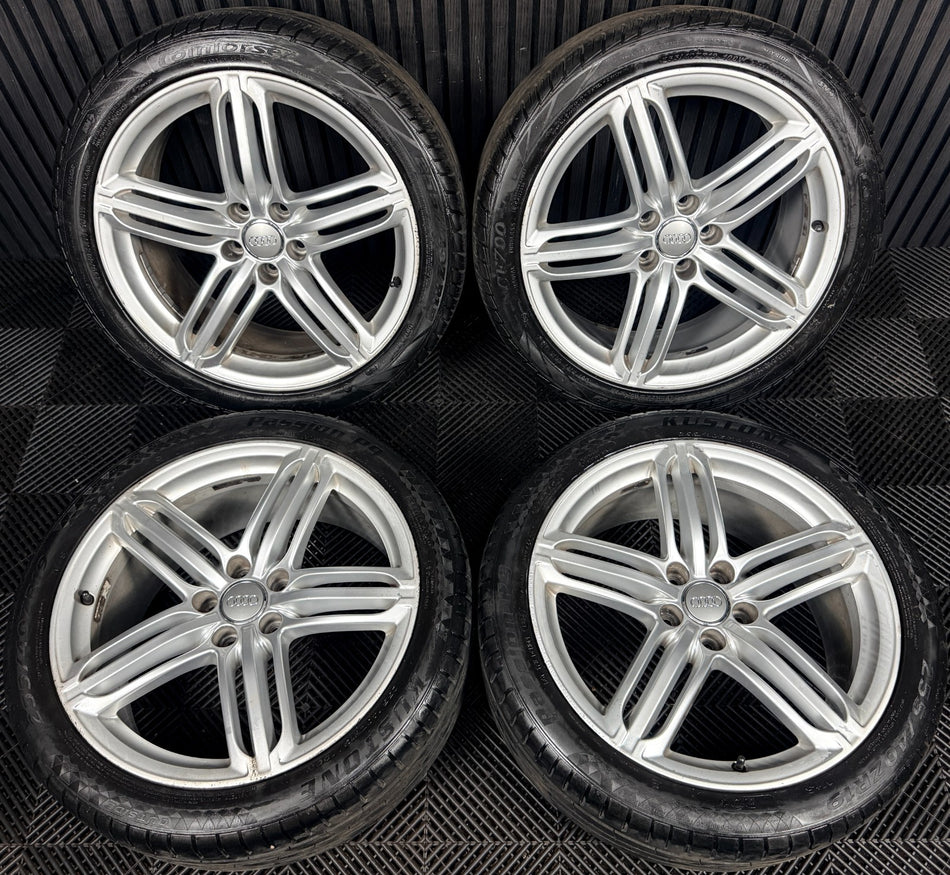 19'' Audi Q3 S Line 5 Triple Segment Wheels Tyres Alloys 8U0601025AC Genuine