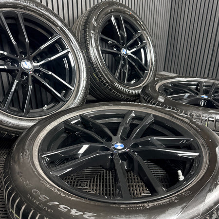 19'' BMW X3 X4 G01 G02 698 Black M Sport Wheels Tyres Alloys 8010267 Genuine