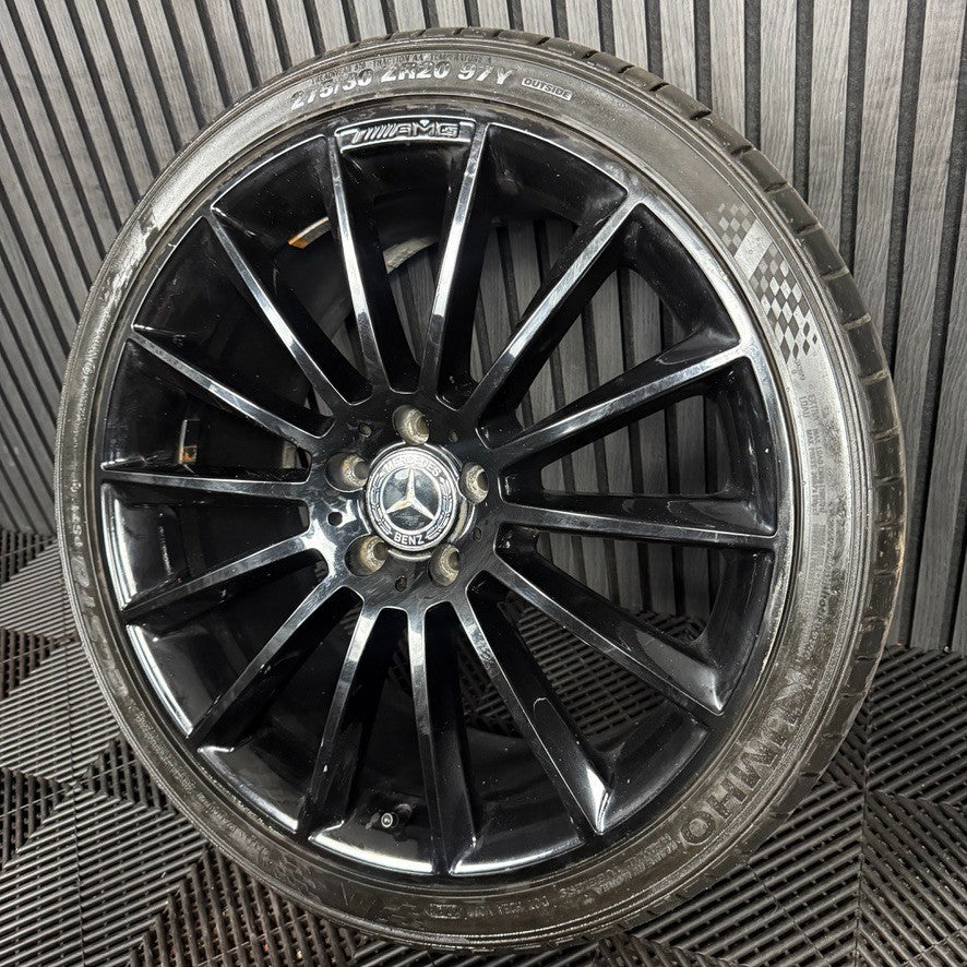 1X 20" GENUINE AMG MERCEDES E CLASS BLACK ALLOY WHEEL BACK W213 A2134012300 REAR