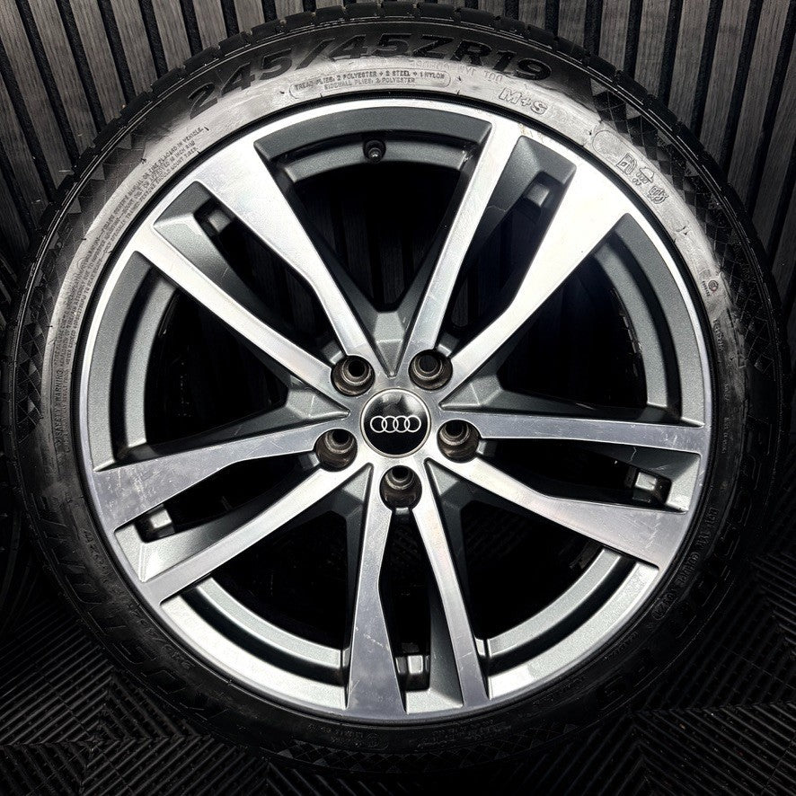 19'' Audi A6 C8 S Line 5 Double Spoke Alloy Wheels Tyres 4K0601025H Genuine