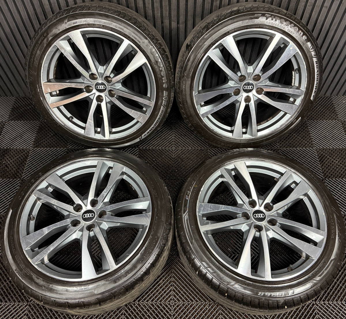 19'' Audi A6 C8 S Line 5 Double Spoke Alloy Wheels Tyres 4K0601025H Genuine