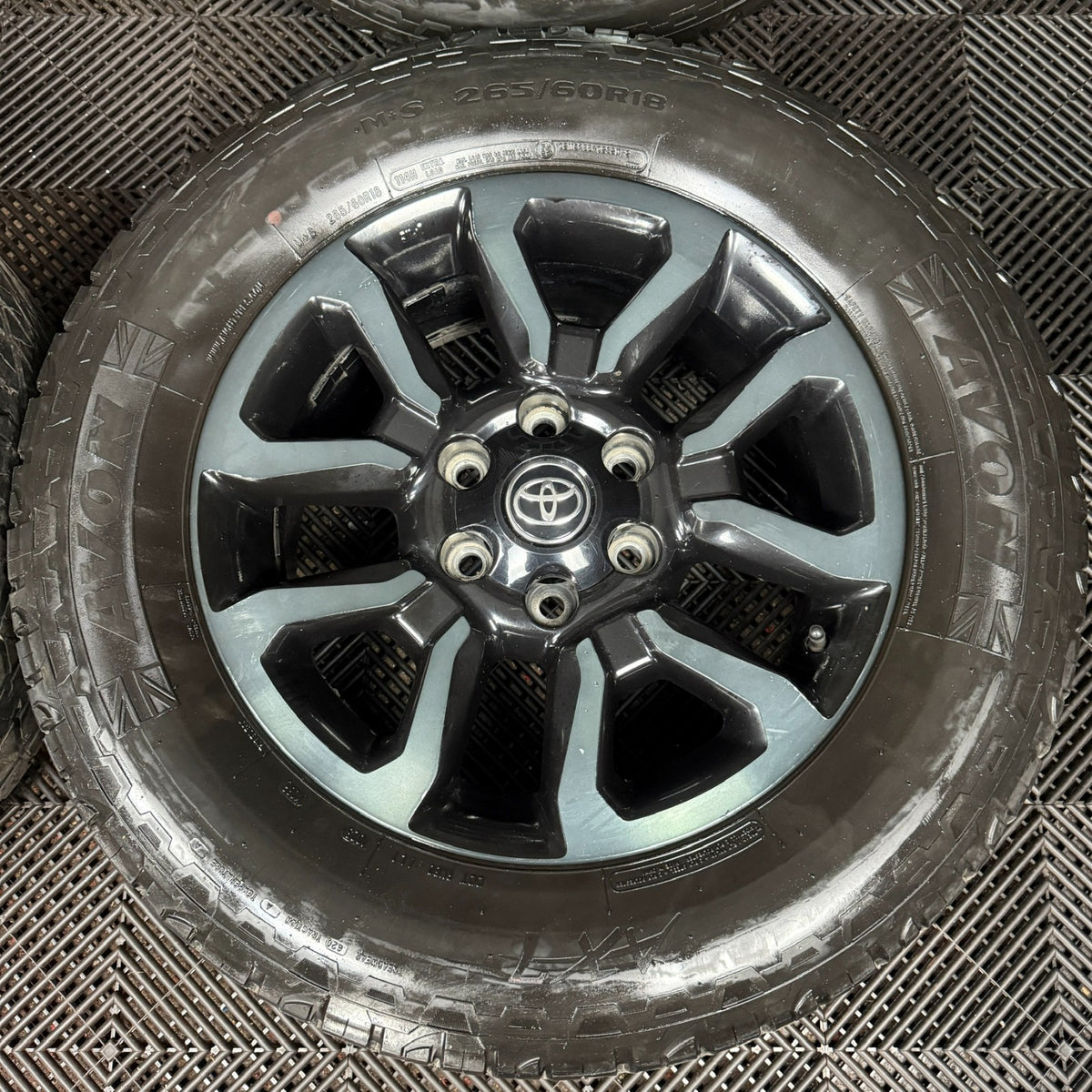 18'' Toyota Hilux Invincible X Grey Black Wheels Tyres Alloys 42611YP100 Genuine