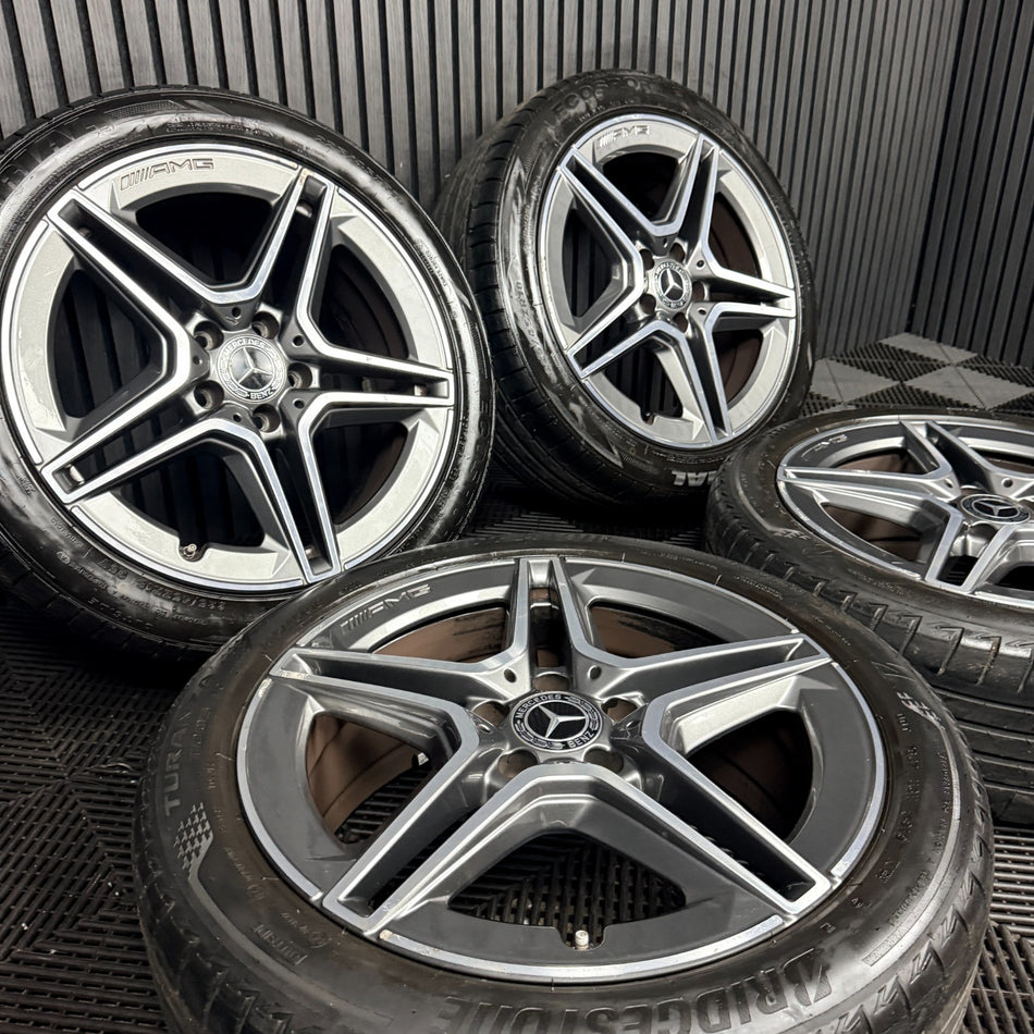 18'' Mercedes Amg A Class Cla B Alloy Wheels Tyres Alloys W177 Genuine