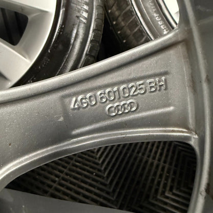 17'' GENUINE AUDI A6 C7 10 SPOKE SILVER ALLOYS WHEELS TYRES 4G0601025BH
