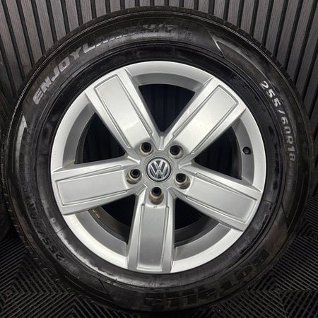 18" GENUINE VW AMAROK MANAUS 5 SPOKE SILVER ALLOY WHEELS TYRES ALLOYS 2H6601025B