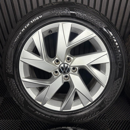 18'' GENUINE VW TIGUAN FRANKFURT MK2 ALLOY WHEELS TYRES ALLOYS 5NA601025AD