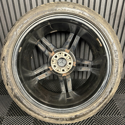 1X 19" GENUINE AMG MERCEDES E CLASS BLACK ALLOY WHEEL BACK W213 A2134012100 REAR