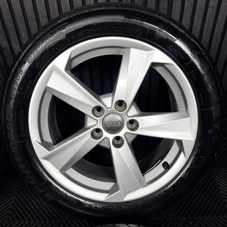 17'' Audi Q2 5 Spoke Alloy Wheels Tyres Alloys 81A601025B Genuine