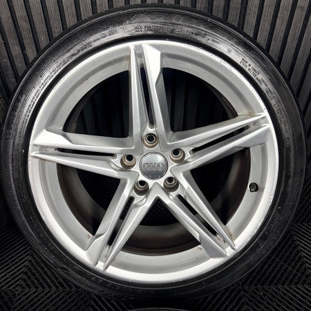 18" Audi A5 S Line Silver Star Spoke Wheels Alloys Tyres 8W0601025DE Genuine