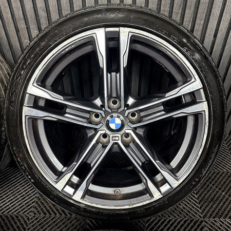18'' BMW 1 Series 819 Grey M Sport 2 F40 F44 Alloy Wheels Tyres 8092352 Genuine
