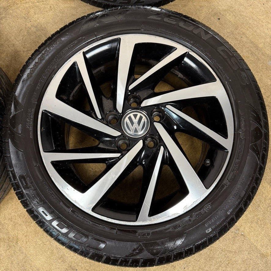 16'' GENUINE VW GOLF MK7 WOODSTOCK MK8 MK6 ALLOY WHEELS TYRES ALLOYS 5G0601025DS