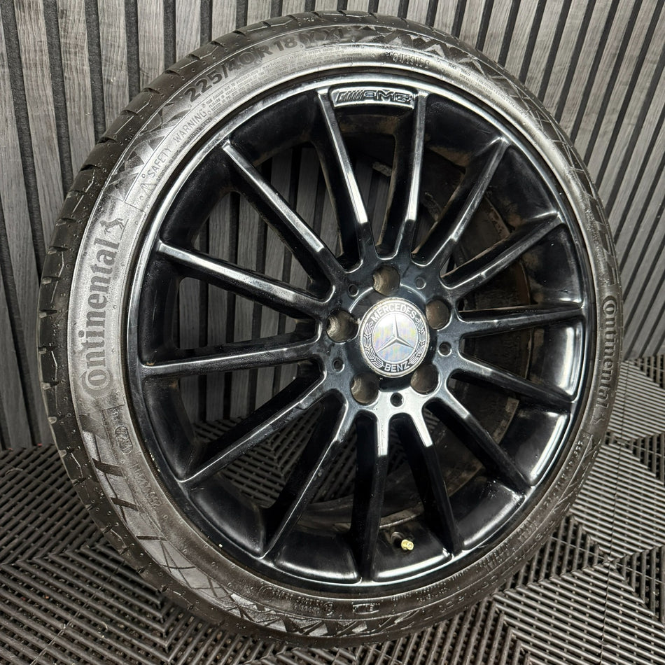 1X 18'' Amg Mercedes A Class CLA Black Alloy Wheel A1764010200 W176 Genuine