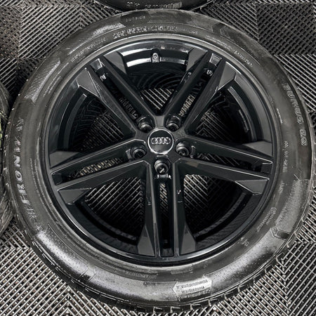 19'' Audi Q5 Black S Line Alloy Wheels Tyres 5X112 80A601025G Genuine