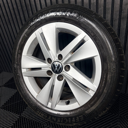 1X 16'' VW Golf MK8 Norfolk Alloy Wheel Tyre GT Single 5H0601025 Genuine