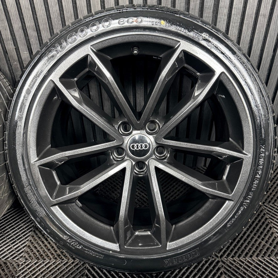 19'' Audi A5 S Line S5 Grey Alloy Wheels Alloys Tyres 8W0601025DF Genuine