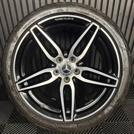 1X 19" GENUINE AMG MERCEDES E CLASS BLACK ALLOY WHEEL BACK W213 A2134012100 REAR