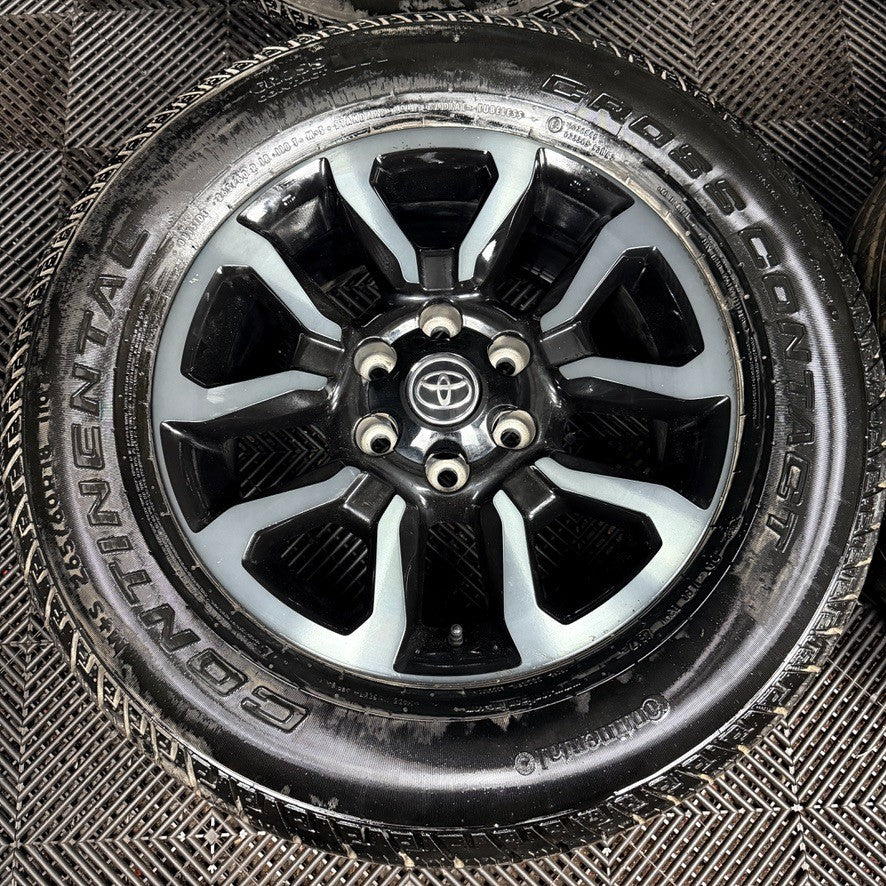 18'' Toyota Hilux Invincible X Grey Black Wheels Tyres Alloys 42611YP100 Genuine