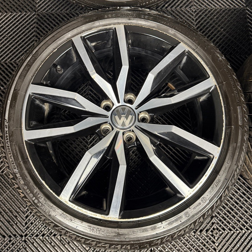 18'' GENUINE VW PASSAT CC SCIROCCO R LINE LISBON WHEELS TYRES ALLOYS 1K8601025M