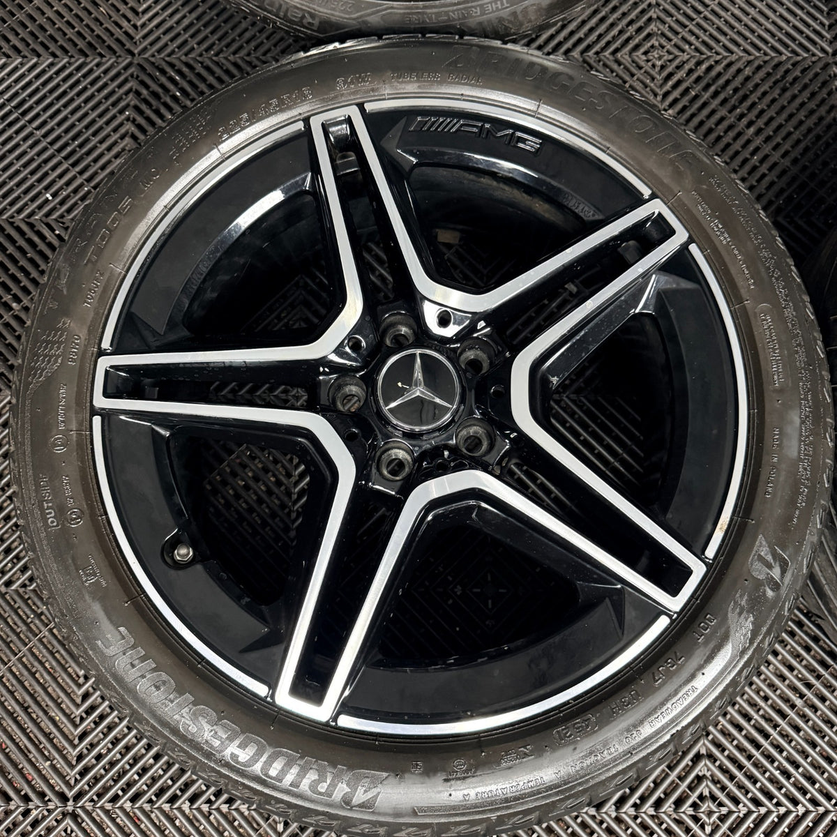 18'' Mercedes Amg A Class Cla B Black DC Alloy Wheels Tyres Alloys W177 Genuine