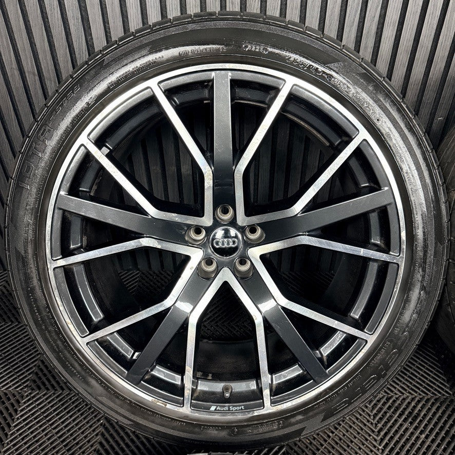 22'' Audi SQ8 Q8 S Line Black RS Alloy Wheels Tyres 4M8601025Q Genuine