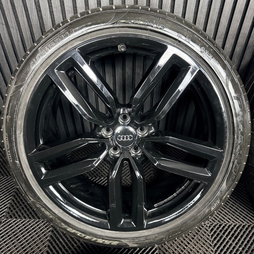 21'' Audi SQ5 Q5 S Line Black Alloy Wheels Tyres 8R0601025CP Genuine