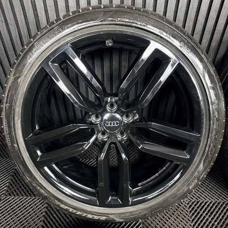 21'' Audi SQ5 Q5 S Line Black Alloy Wheels Tyres 8R0601025CP Genuine