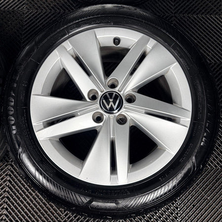 16’’ VW Golf Mk8 Norfolk Mk7 Mk6 Alloy Wheels Tyres 5H0601025 Genuine
