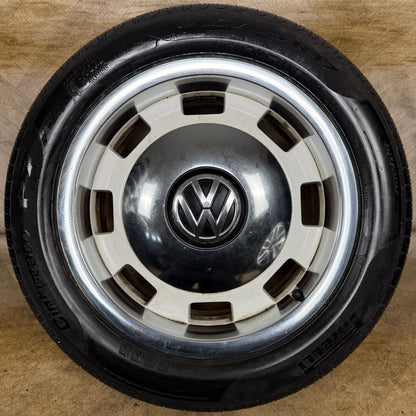 1X 17'' GENUINE VW BEETLE MK3 HERITAGE WHITE ALLOY WHEEL PIRELLI TYRE 5C0601025G