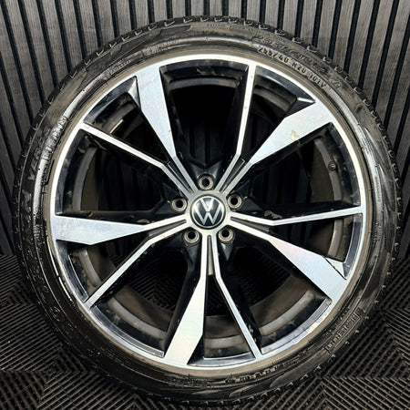 1X 20'' VW Tiguan Misano R Line 5NA601025AH Black DC Alloy Tyre Wheel Genuine