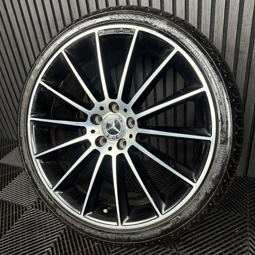 1X 20" GENUINE AMG MERCEDES E CLASS BLACK ALLOY WHEEL BACK W213 A2134012300 REAR