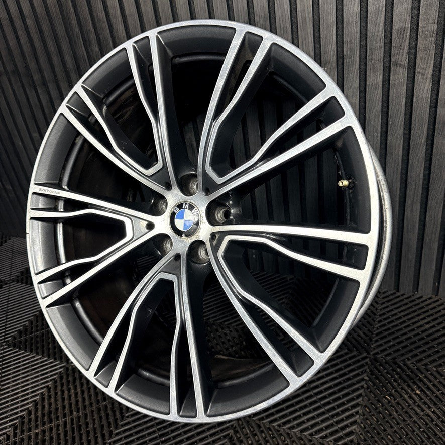 1X 21'' BMW X3 X4 G01 G02 726 M Sport Alloy Wheel Rear Back 8043671 Genuine