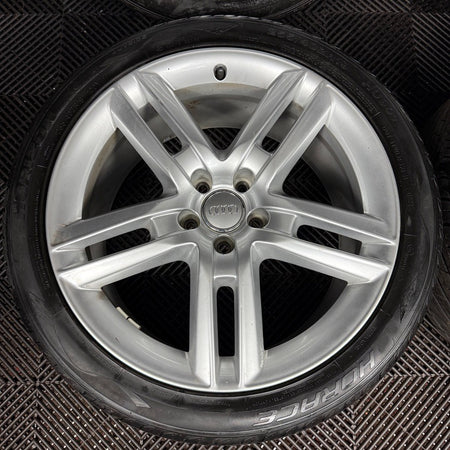 19'' GENUINE AUDI A6 C7 S LINE SILVER ALLOYS WHEELS TYRES 4G0601025BQ 5X112