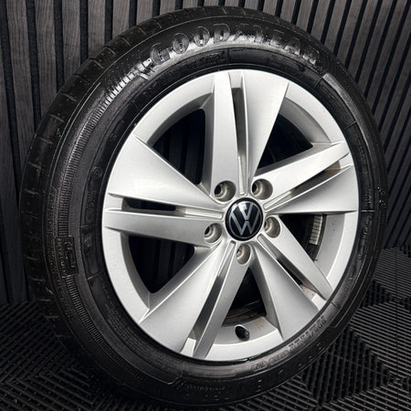 1X 16'' VW Golf MK8 Norfolk Alloy Wheel Tyre GT Single 5H0601025 Genuine