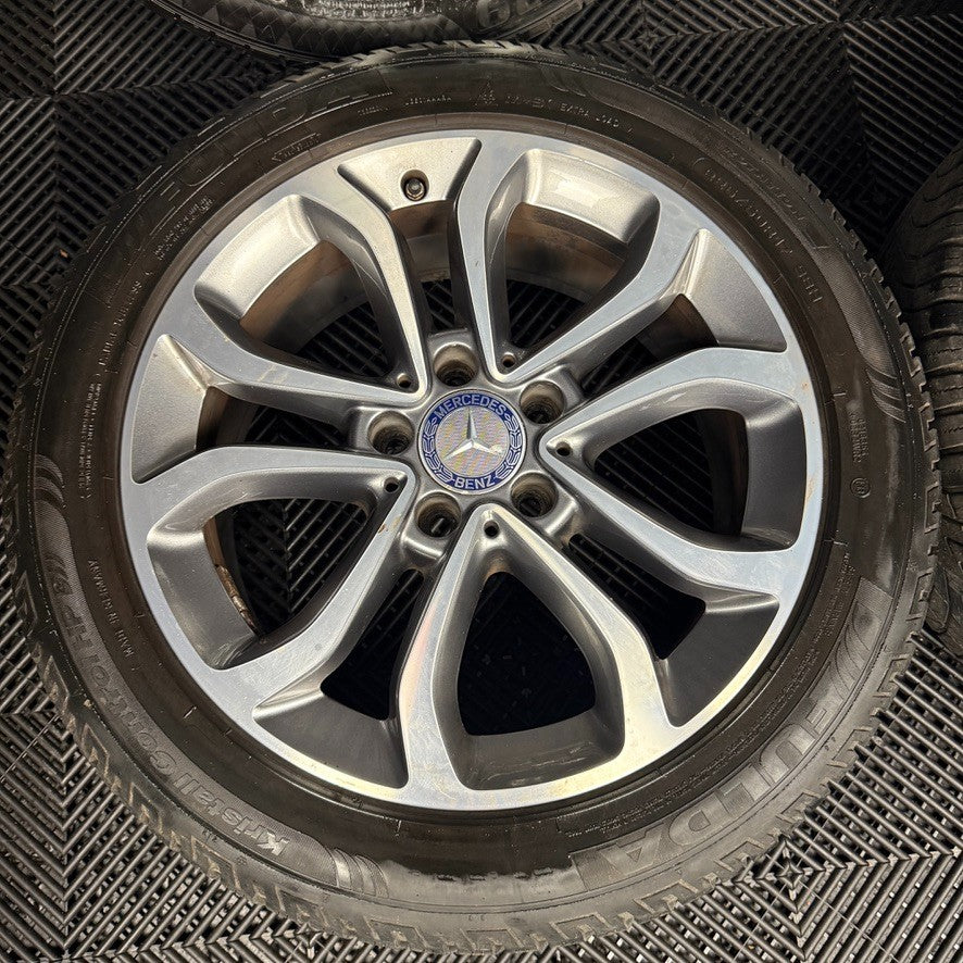17" GENUINE MERCEDES C CLASS W205 GREY DC ALLOY WHEELS TYRES ALLOYS A2054010200