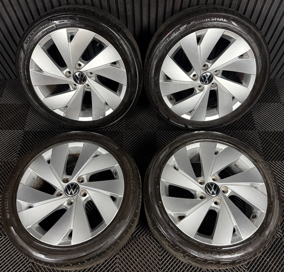 17'' GENUINE VW GOLF BELMONT MK8 MK7 MK6 ALLOY WHEELS TYRES ALLOYS 5H0601025C