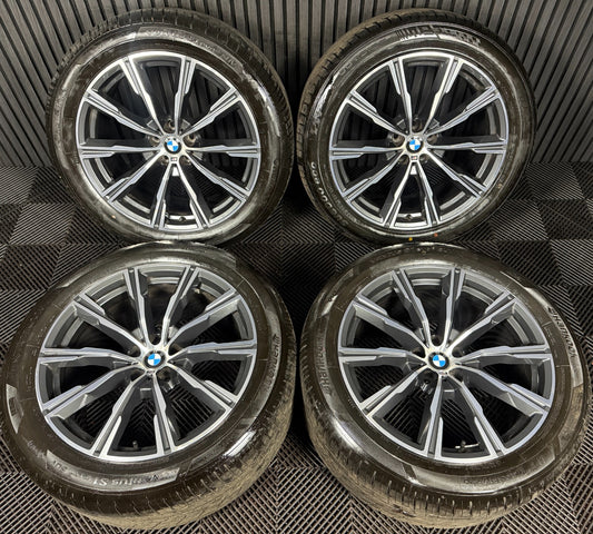 20'' GENUINE BMW X5 X6 G05 G06 740M SPORT ALLOYS WHEELS ALLOYS TYRES