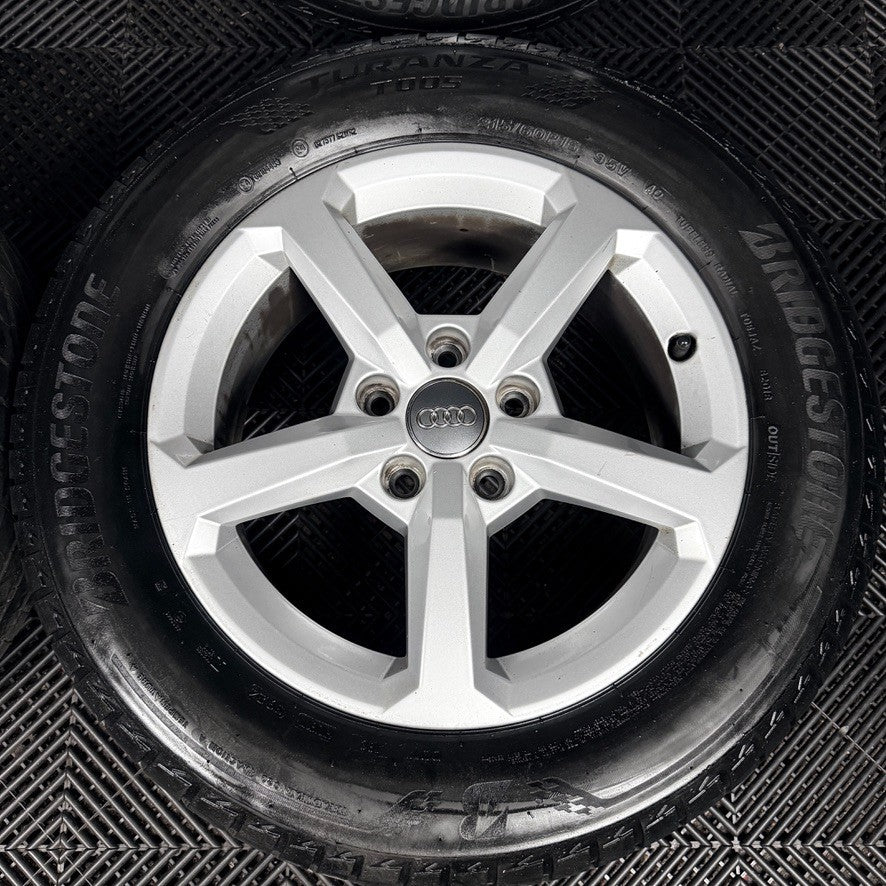 17'' GENUINE AUDI Q2 5 SPOKE ALLOY WHEELS TYRES ALLOYS 81A601025