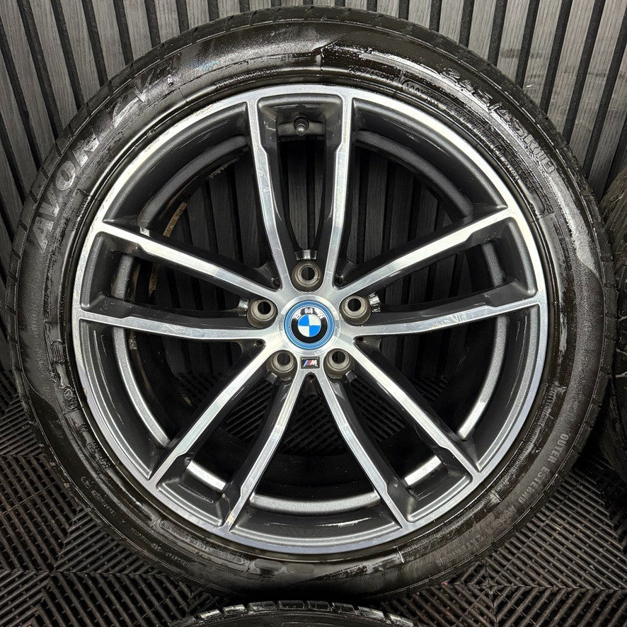 18" GENUINE BMW 5 SERIES 4 662 GREY DC M SPORT G30 G31 ALLOY WHEEL TYRES 7855081