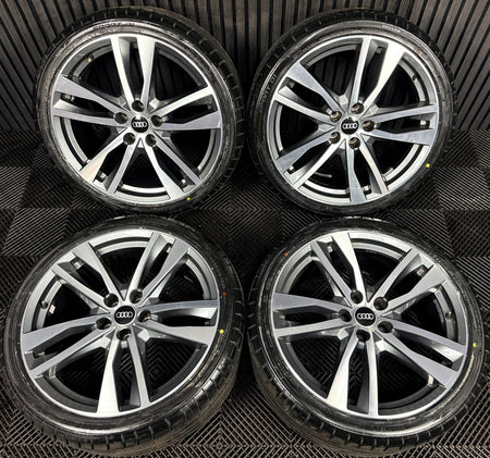19'' Audi A4 A6 C8 S Line 5 Double Spoke Alloy Wheels Tyres 4K0601025H Genuine
