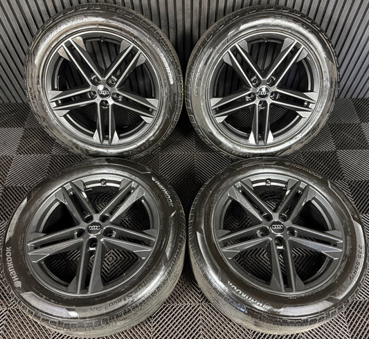 19'' GENUINE AUDI Q5 GREY S LINE ALLOY WHEELS TYRES 5X112 80A601025G