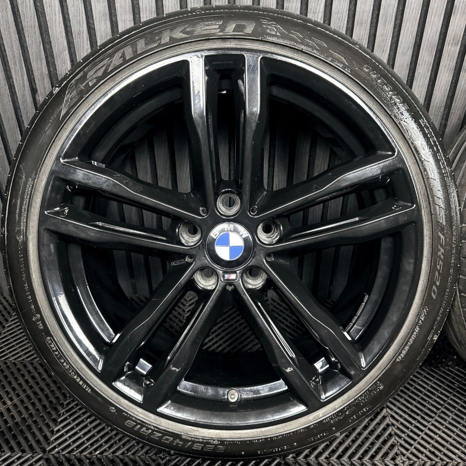 19" BMW 3 Series 704 Black M Sport F30 F31 F32 E90 Alloy Wheels Tyres Genuine