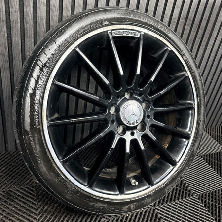 1X 18'' Mercedes AMG A Class CLA W176 Black Alloy Wheel Tyre A1764010200 Genuine