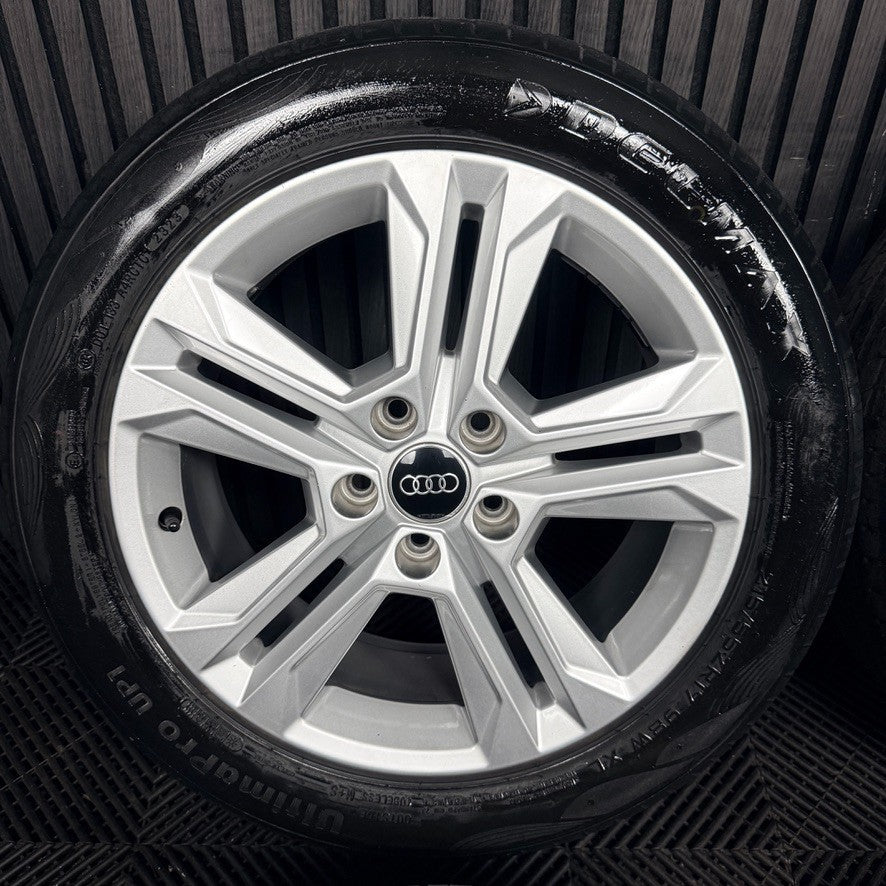 17'' Audi Q2 5 Double Spoke Alloy Wheels Tyres Alloys 81A601025AJ Genuine