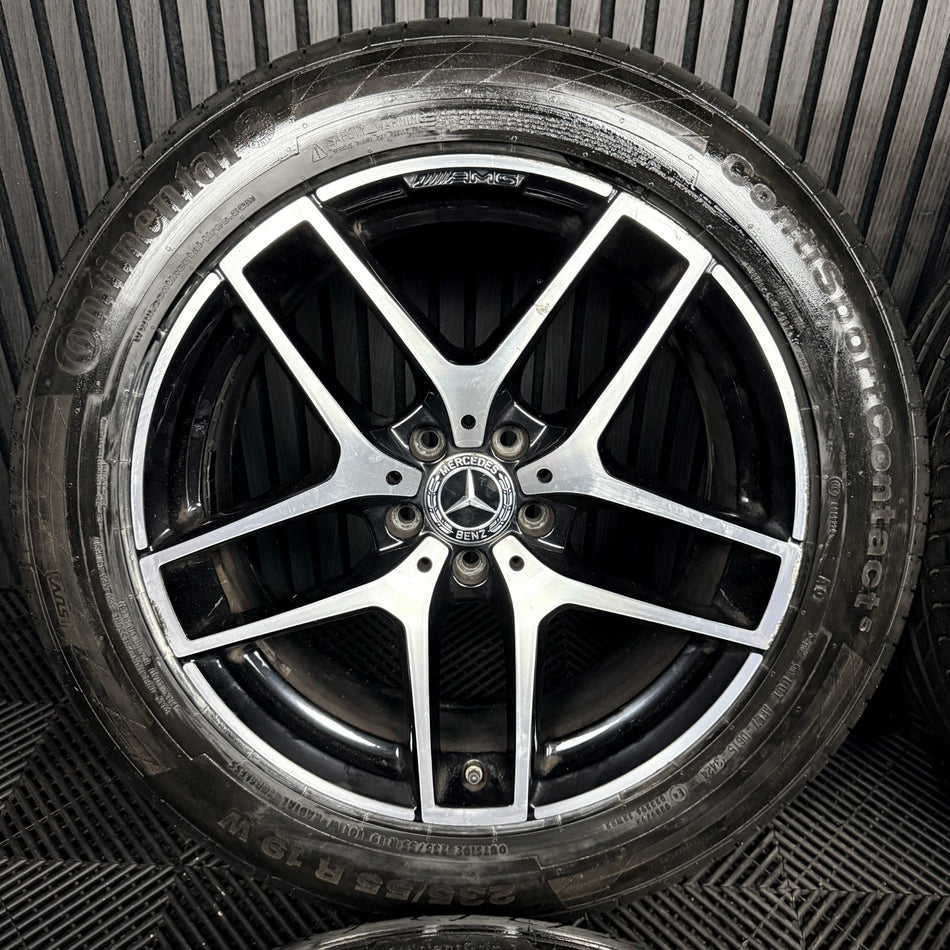 19'' Mercedes AMG GLC Black DC Sport Alloy Wheels Tyres Genuine A2534011800