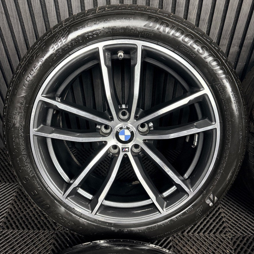 18" Bmw 5 Series 4 662 Grey Dc M Sport G30 G31 Alloy Wheel Tyres 7855081 Genuine