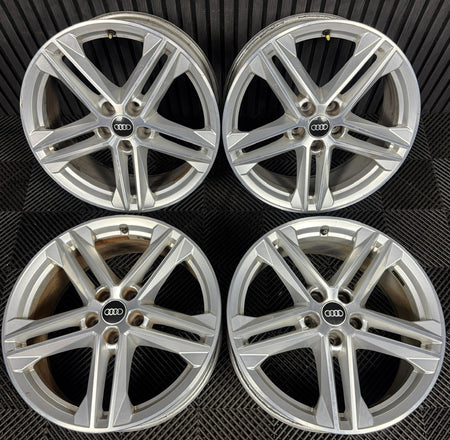 19'' Audi Q5 5 Double Spoke S Line Alloy Wheels 5X112 80A601025G Genuine
