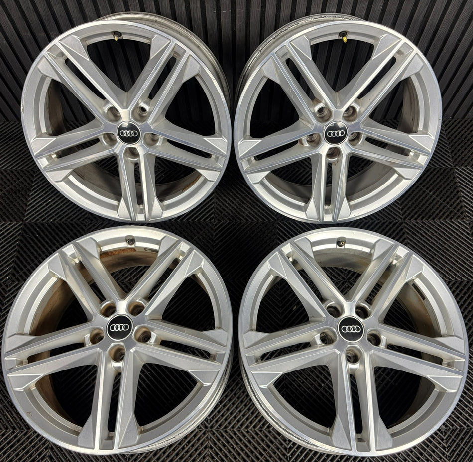 19'' Audi Q5 5 Double Spoke S Line Alloy Wheels 5X112 80A601025G Genuine