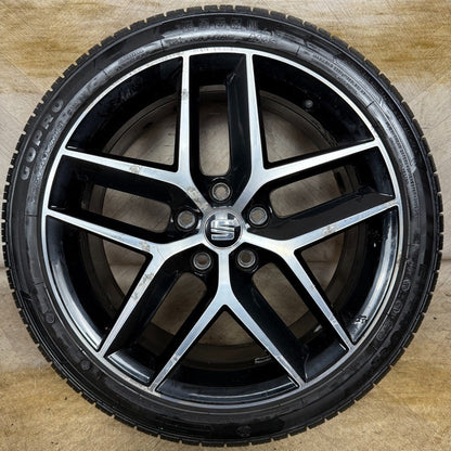 1X 18'' GENUINE SEAT LEON FR PERFORMANCE MK3 ALLOY WHEEL TYRE SINGLE 5F0601025AB